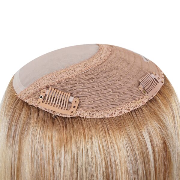 IN6*6 Stock Silk Mono Blonde Hair Topper Wholesale