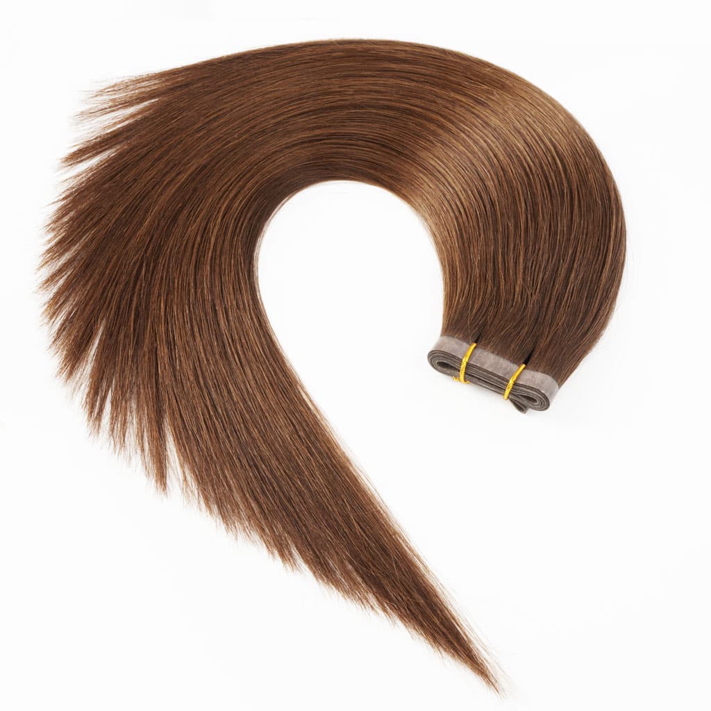 Skin-Weft-Cheveux-Extensions-dans-les-cheveux-Remy-Chocolate-Brown-4-8