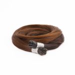 Keratin Y TIP Hair Extensions 7-Star Full Cuticle Remy Hair coiled up